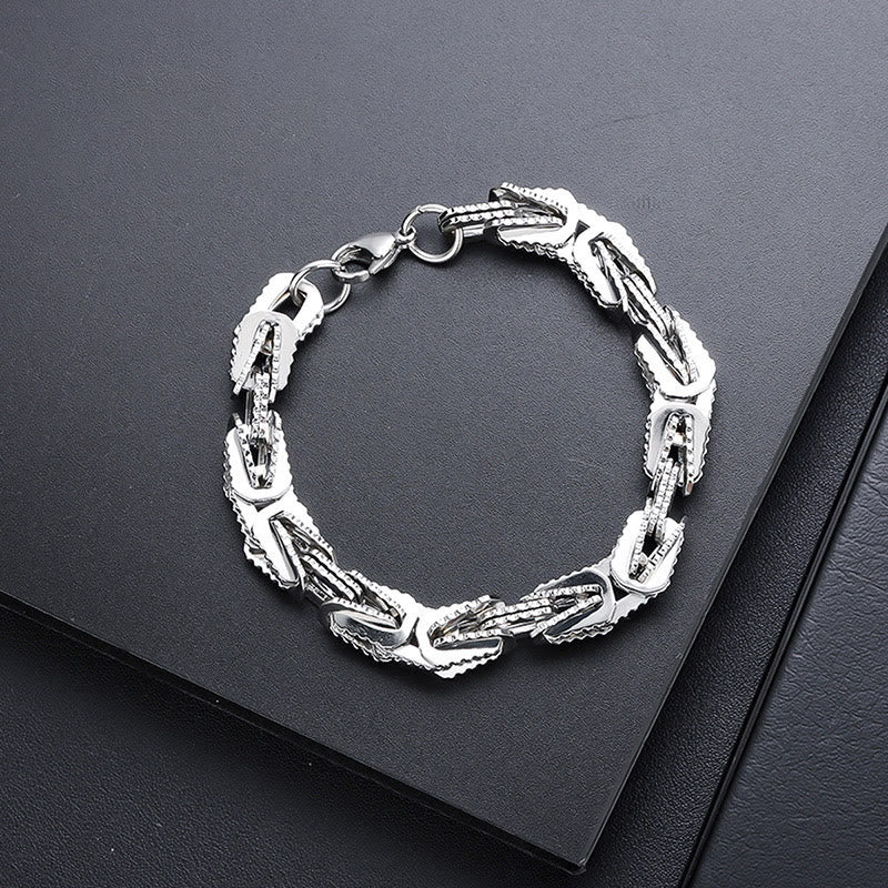 WorldNorse Nordisches kubanisches Schlangenkettenarmband
