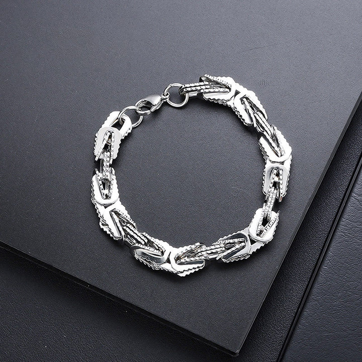 WorldNorse Nordisches kubanisches Schlangenkettenarmband