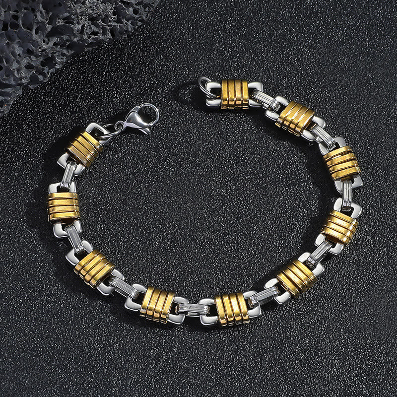 WorldNorse Edelstahl-Kabelkettenglied-Armband