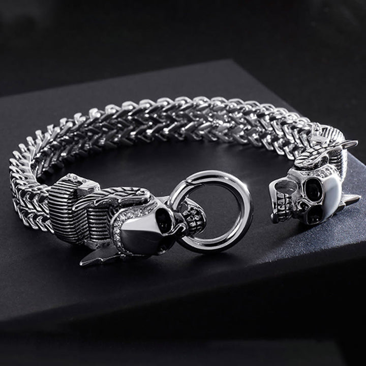WorldNorse – Würfel-Gliederarmband mit nordischen Mustern