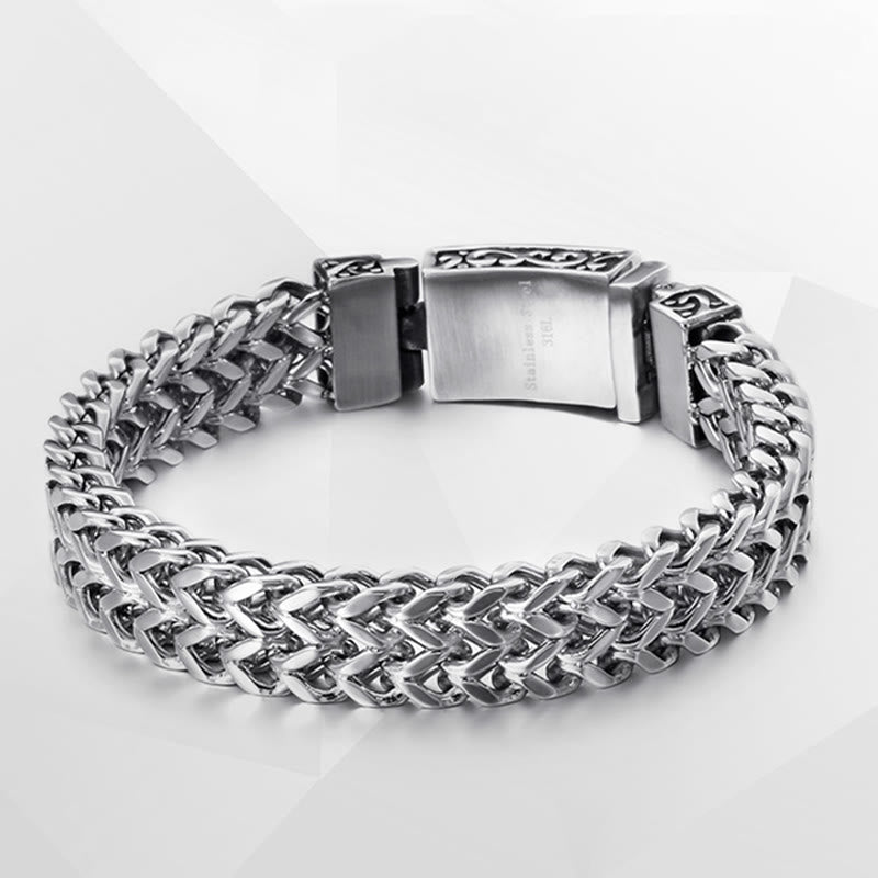 WorldNorse – Würfel-Gliederarmband mit nordischen Mustern