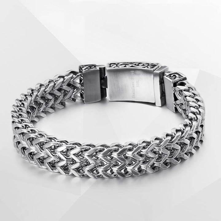 WorldNorse – Würfel-Gliederarmband mit nordischen Mustern