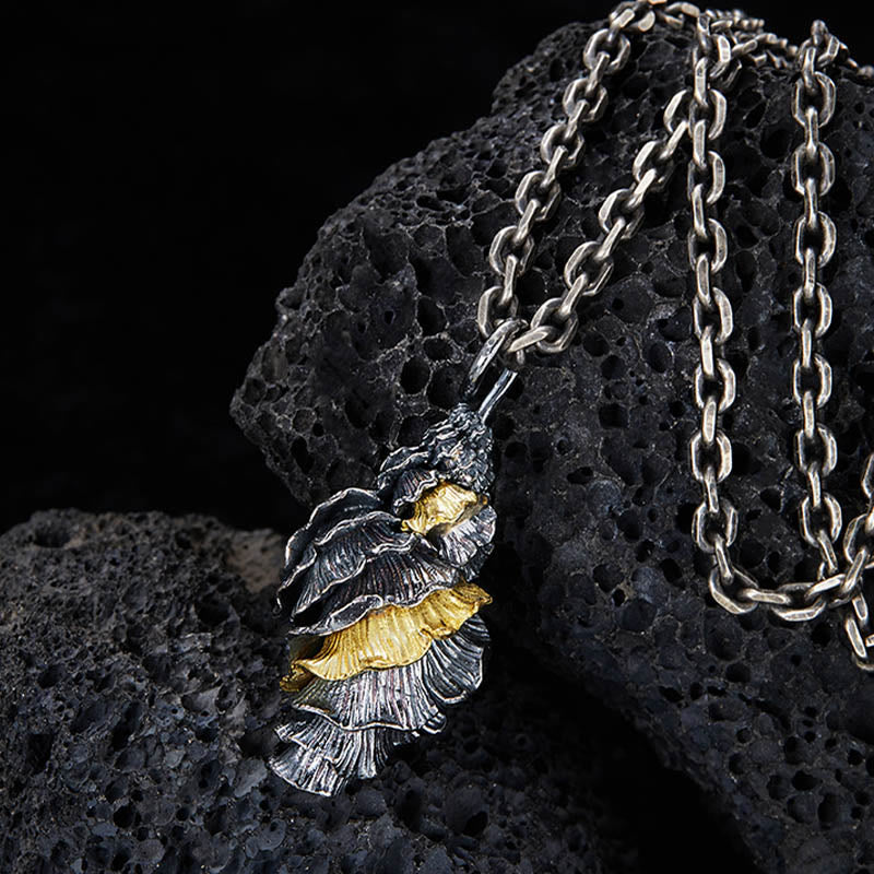WorldNorse Muschel-Halskette aus 925er Sterlingsilber