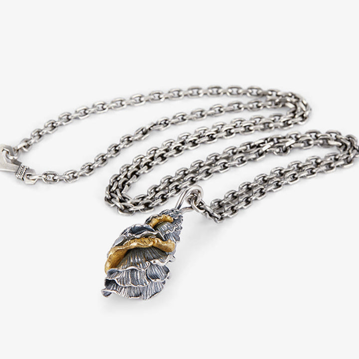 WorldNorse Muschel-Halskette aus 925er Sterlingsilber