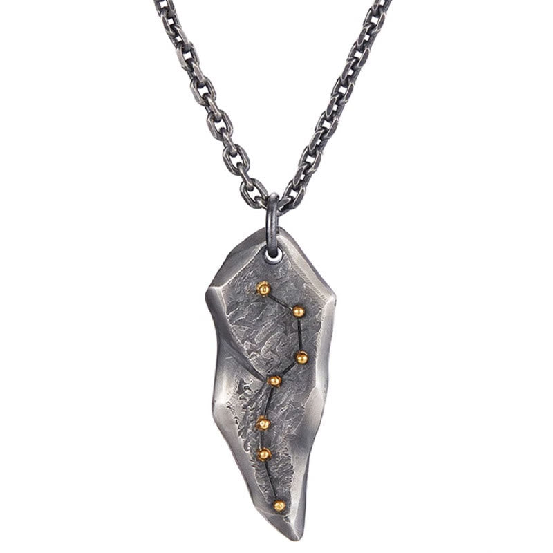 WorldNorse Halskette mit großem Wagen, 925er Sterlingsilber