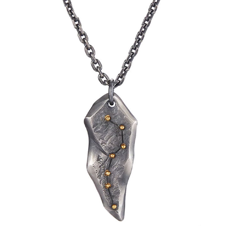 WorldNorse Halskette mit großem Wagen, 925er Sterlingsilber