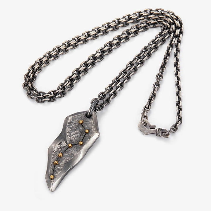 WorldNorse Halskette mit großem Wagen, 925er Sterlingsilber