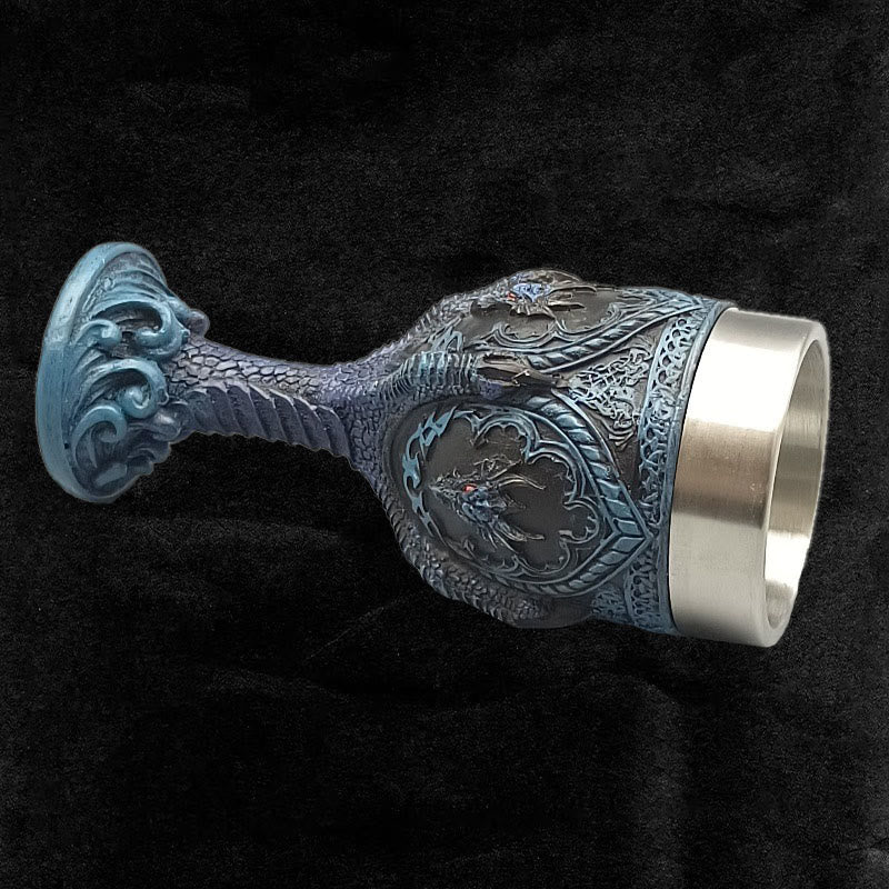 WorldNorse 3D Relief Blauer Klauenweinkelch