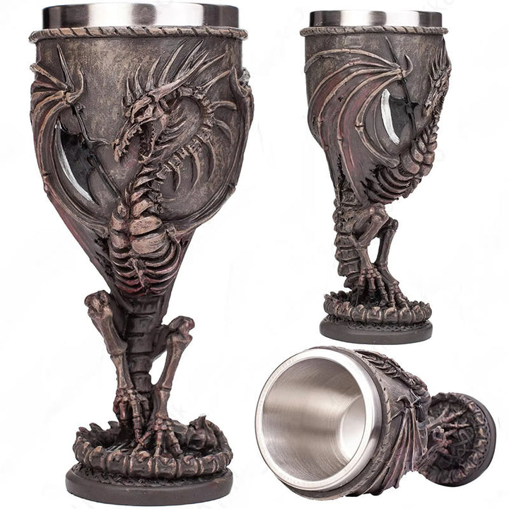 Kelch und Weinkelch „Drachenkrieger“ aus dem Mittelalter von WorldNorse