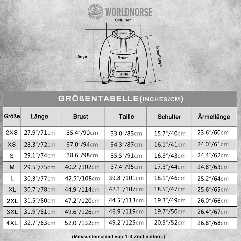 WorldNorse Winter Wolf Zweireihiger Mantel
