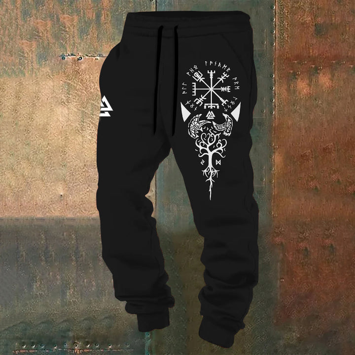 WorldNorse Valknut Grafik Yggdrasil Jogginghose - US/UK/AU52,EU62 (6XL) - image 1