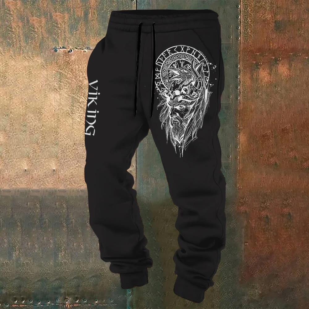 WorldNorse Vikings Man Raven Jogginghose - US/UK/AU52,EU62 (6XL) - image 1
