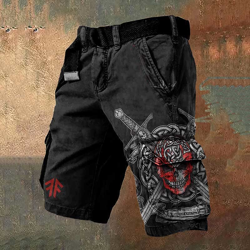 WorldNorse Cargo-Shorts mit Keltischer Knoten und Rune aus Wikinger-Motiv - US/UK/AU50,EU60 (5XL) - image 1