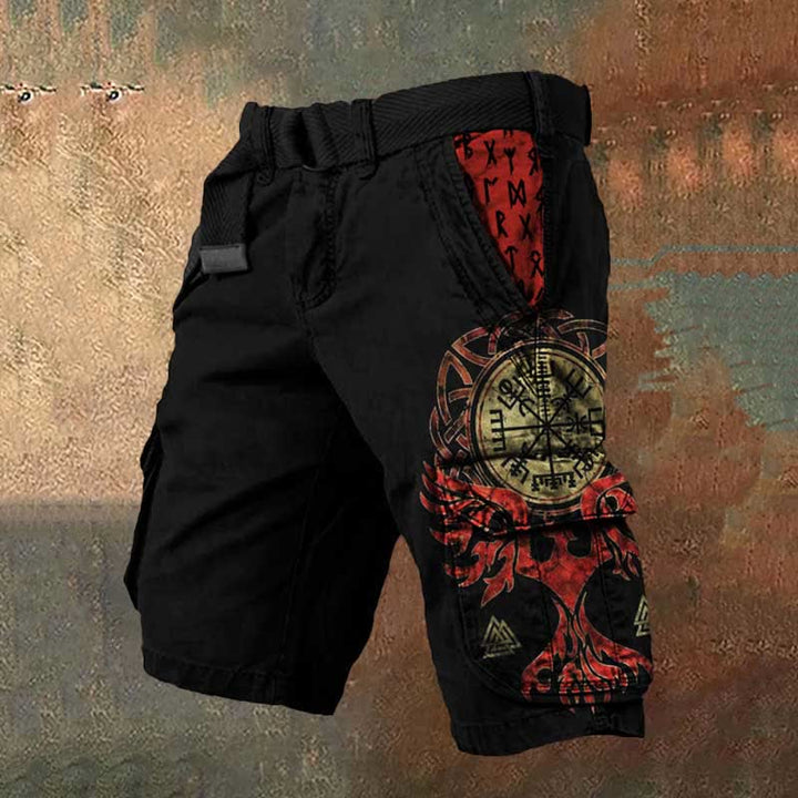 WorldNorse Viking Yggdrasil Vegvisir Valknut Cargo-Shorts - US/UK/AU50,EU60 (5XL) - image 1