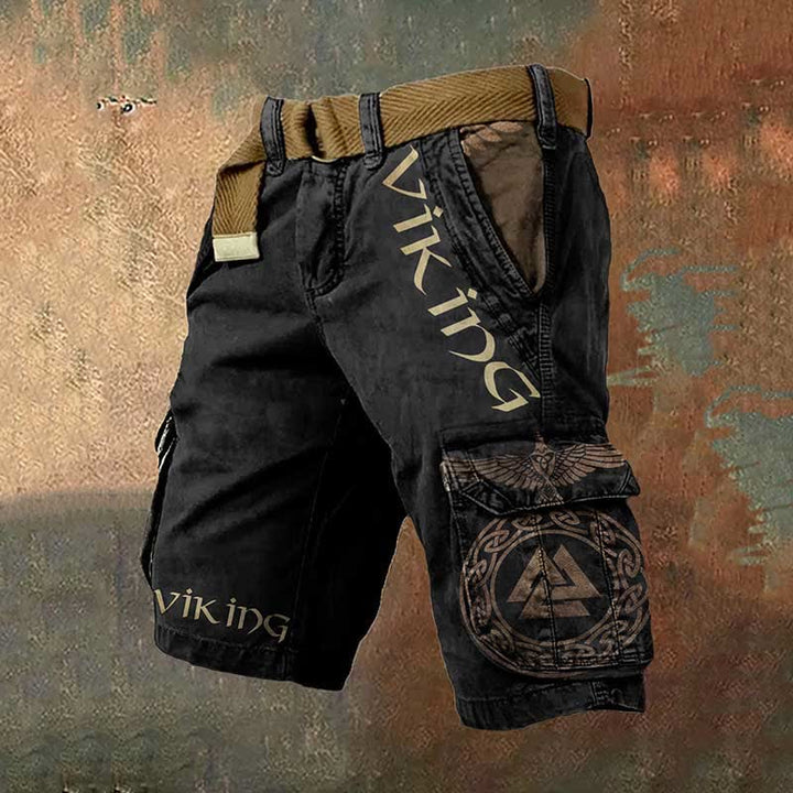 WorldNorse Viking Valknut – Cargo-Shorts mit Keltischer Knoten - US/UK/AU50,EU60 (5XL) - image 1
