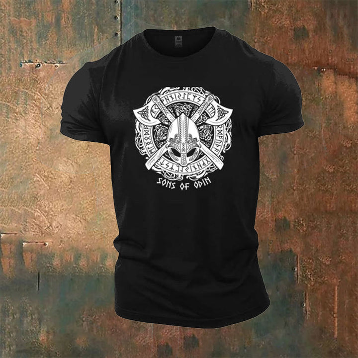 WorldNorse Wikinger Axt Söhne Odins T-Shirt