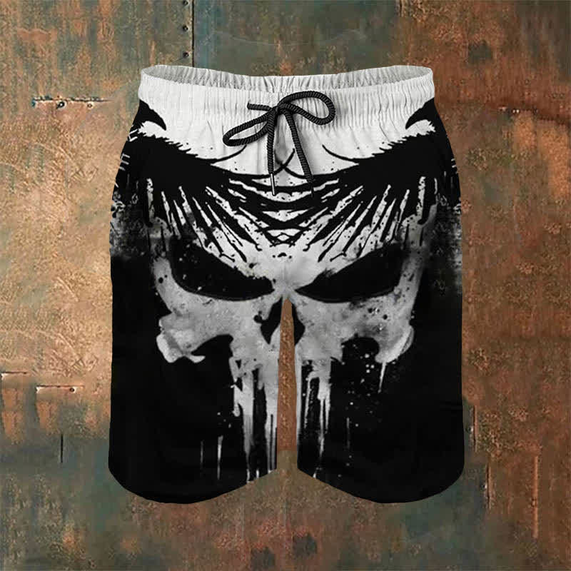 WorldNorse Wikinger Raven Freizeitshorts