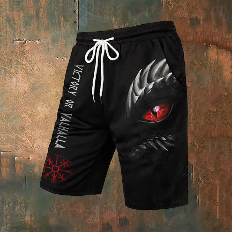WorldNorse Wikinger Vegvisir Freizeitshorts