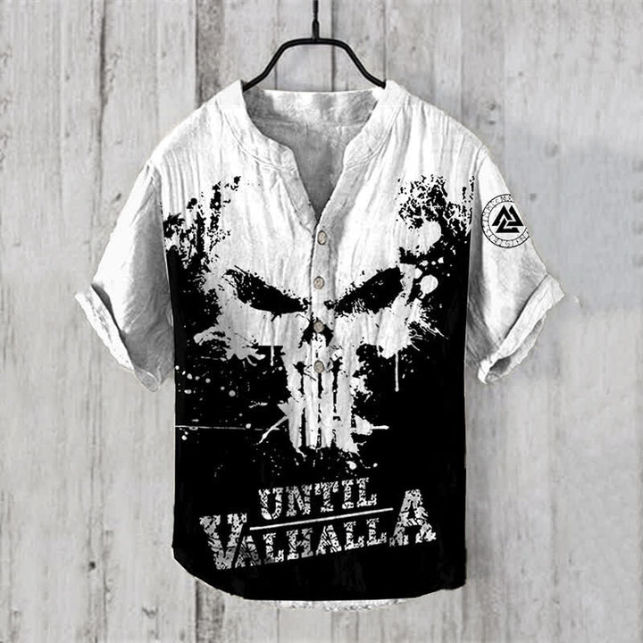 WorldNorse Viking Valknut Rune Until Valhalla Freizeithemd - US/UK/AU50,EU60 (5XL) - image 1