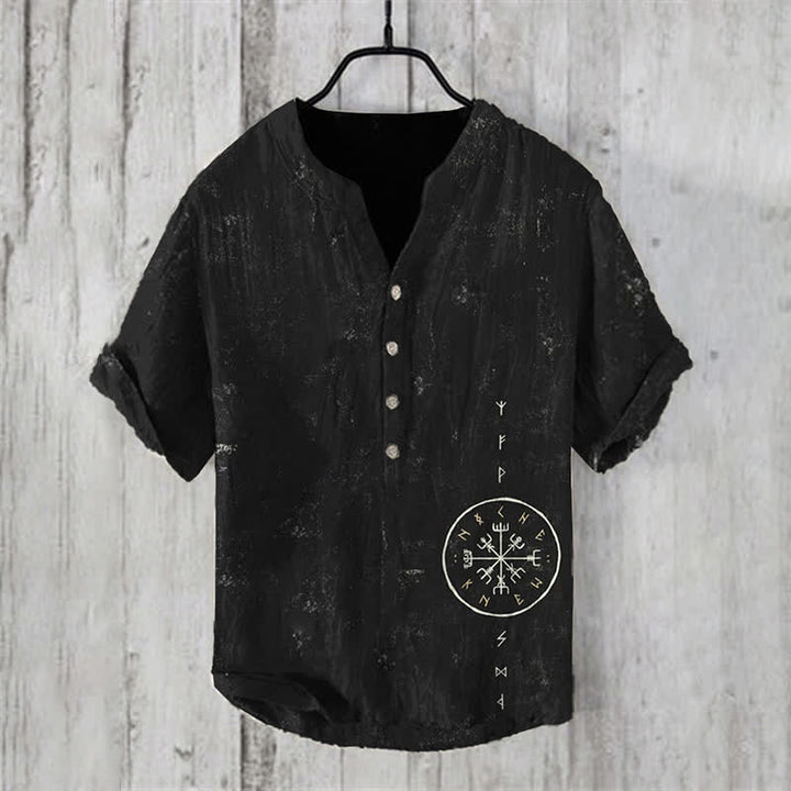 WorldNorse Viking Vegvisir Rune -Freizeithemd - US/UK/AU50,EU60 (5XL) - image 1