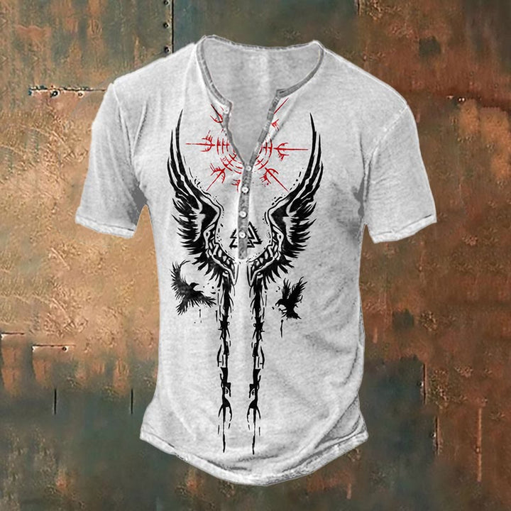 WorldNorse Raven Valknut T-Shirt