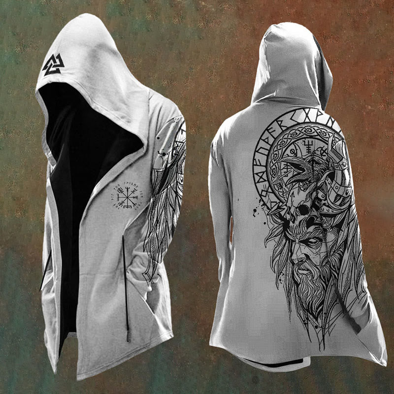 WorldNorse Odin Allvater Vegvisir Kapuzenjacke