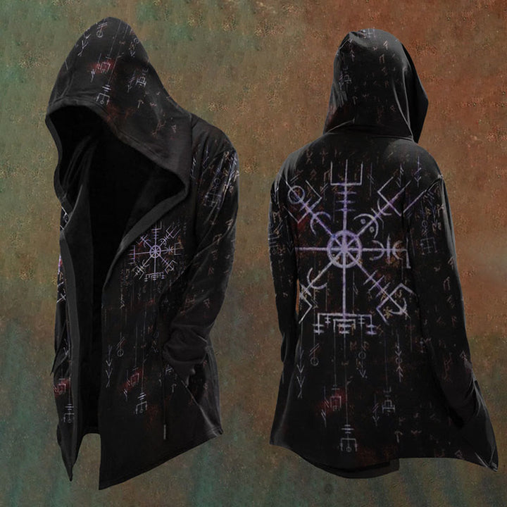 WorldNorse Vegvisir Runen Kapuzenjacke