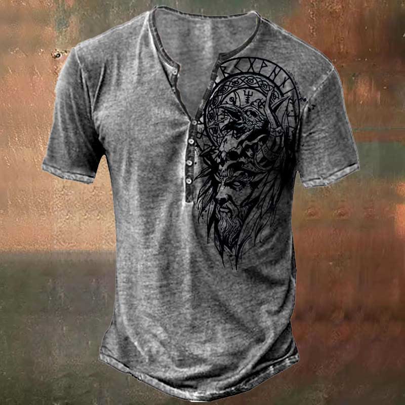 WorldNorse Wikinger Vegvisir Raven Rune Keltischer Knoten T-Shirt