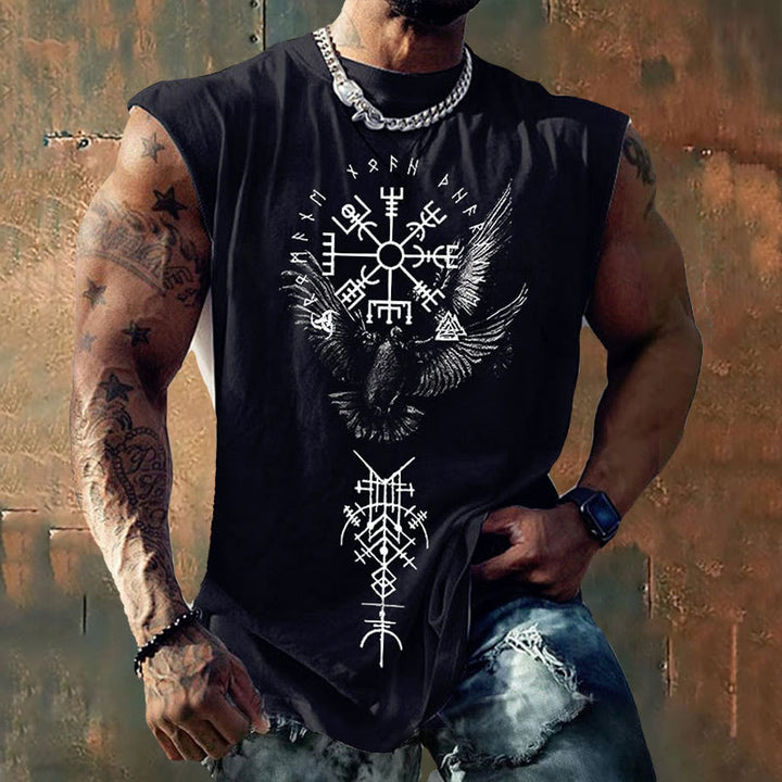 WorldNorse Raven Vegvisir Valknut Weste