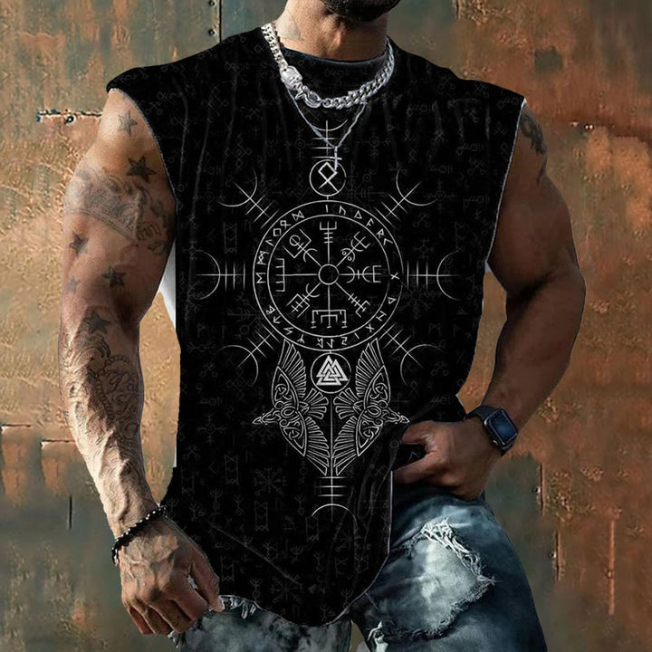 WorldNorse Valknut Helm der Ehrfurcht Vegvisir Weste