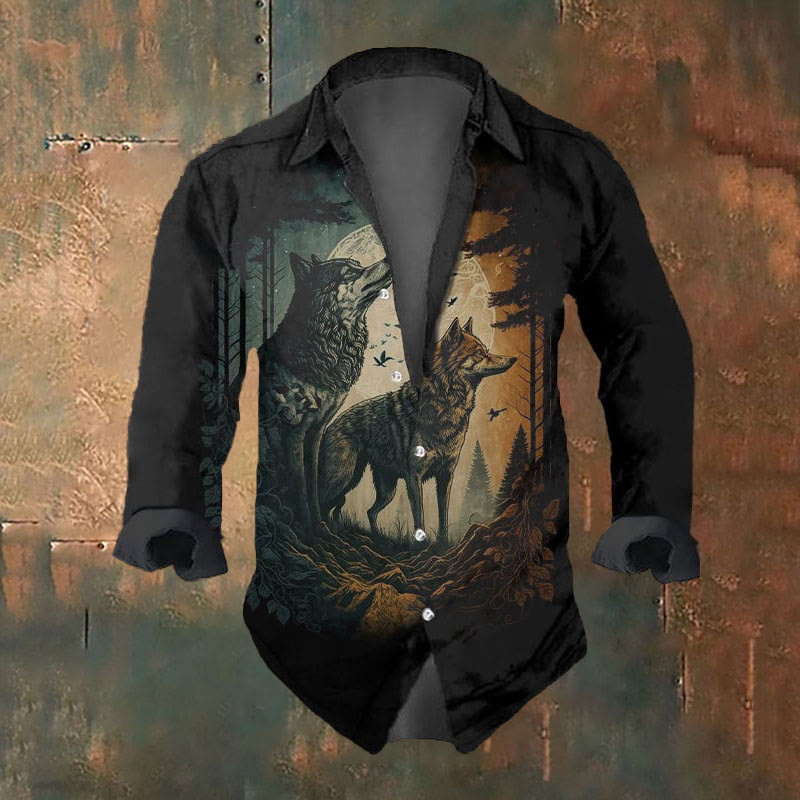 WorldNorse Viking Wolves Langarmshirt