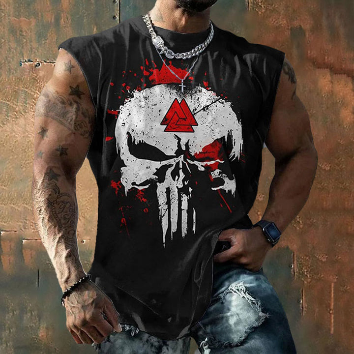 WorldNorse Valknut Totenkopf- Weste