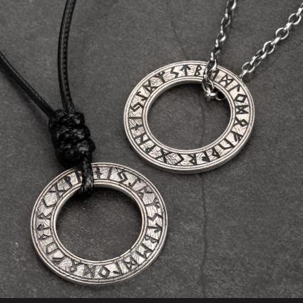 WorldNorse 925 Sterling Silber Runen Halskette