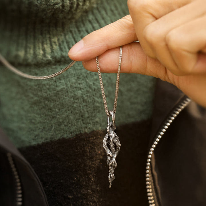 WorldNorse 999 Sterling Silber Rankenhalskette