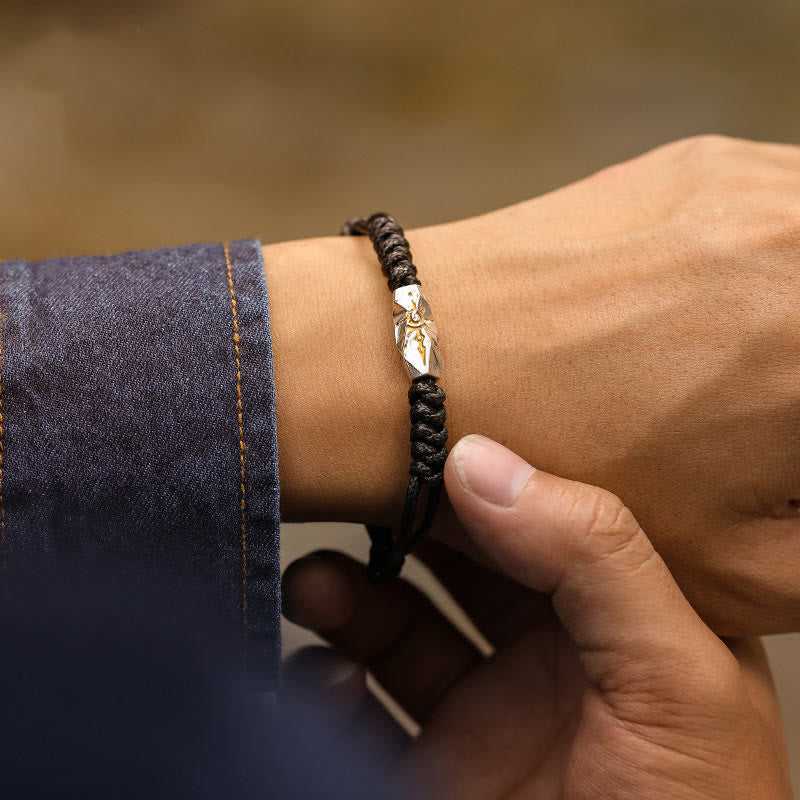 WorldNorse 925 Sterling Silber Wunschstein-Armband