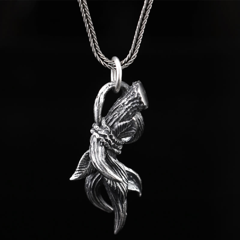 WorldNorse Halskette mit Hirschhörnern aus 925er Sterlingsilber