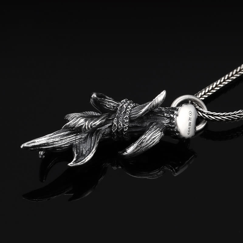 WorldNorse Halskette mit Hirschhörnern aus 925er Sterlingsilber