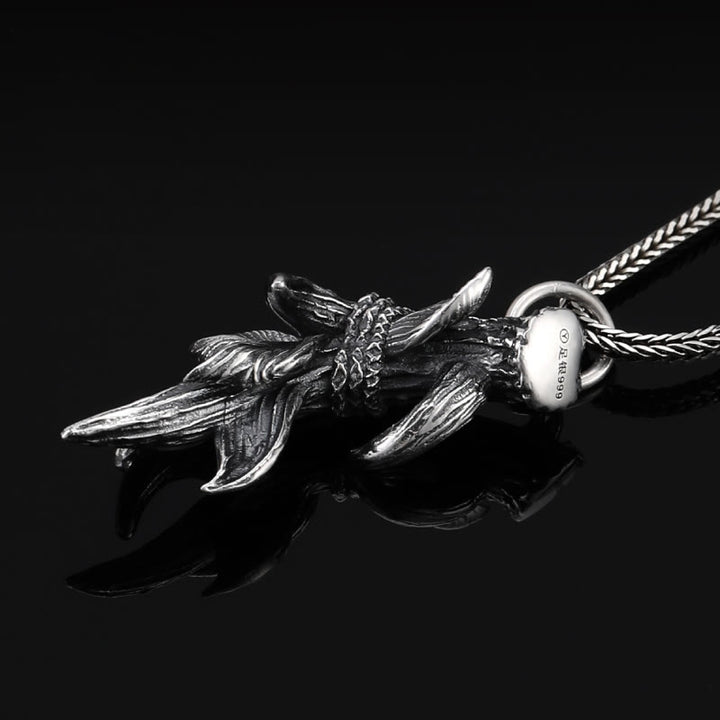 WorldNorse Halskette mit Hirschhörnern aus 925er Sterlingsilber