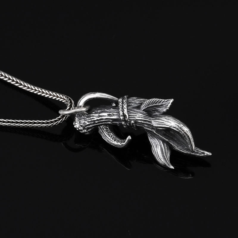 WorldNorse Halskette mit Hirschhörnern aus 925er Sterlingsilber