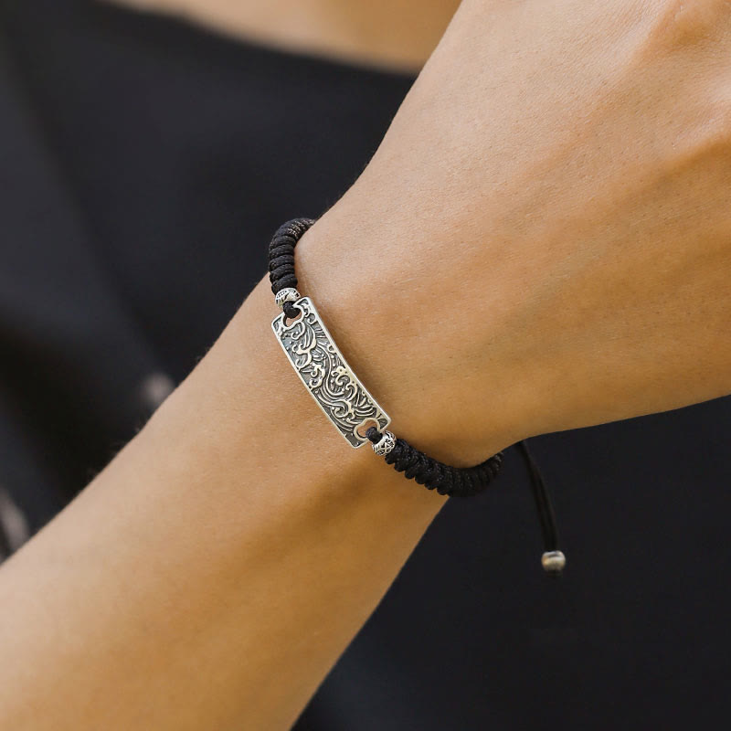 WorldNorse 925 Sterling Silber Wellen Armband