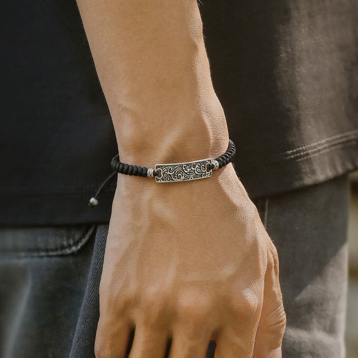 WorldNorse 925 Sterling Silber Wellen Armband