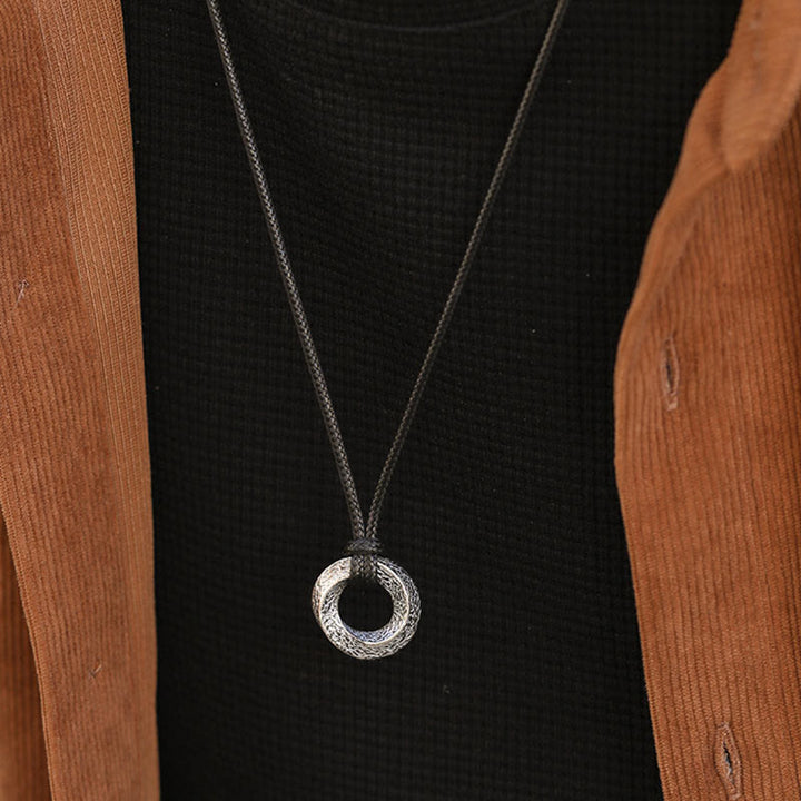 WorldNorse 925 Sterling Silber Mobius-Streifen-Halskette