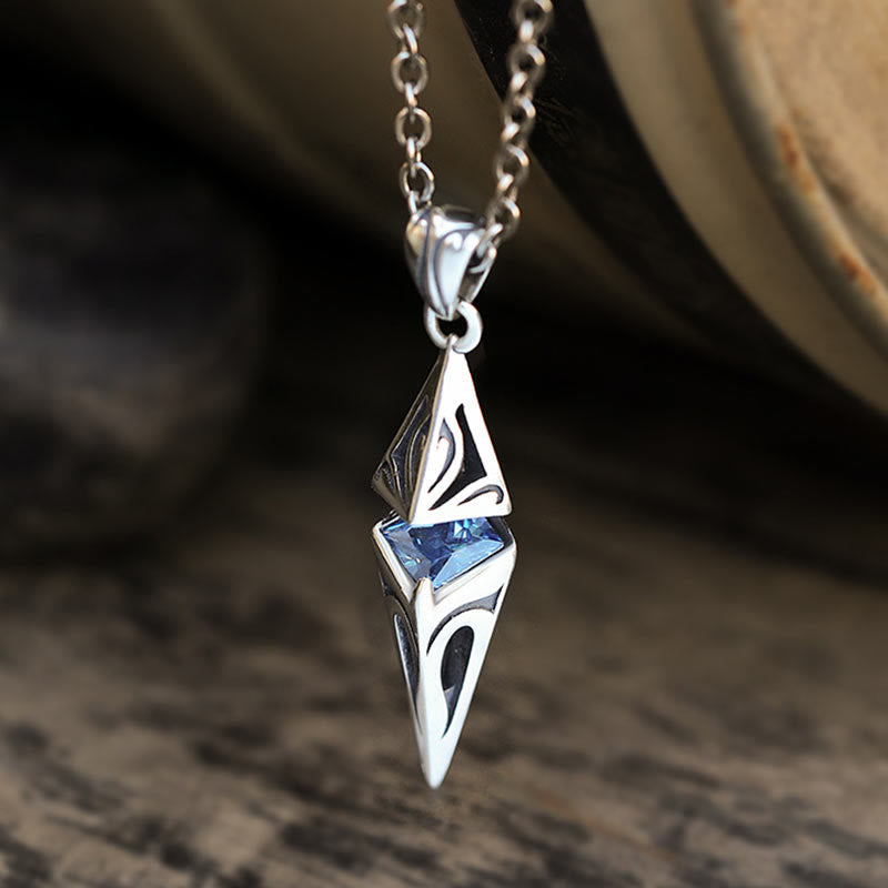 WorldNorse Starburst-Halskette aus 925er Sterlingsilber
