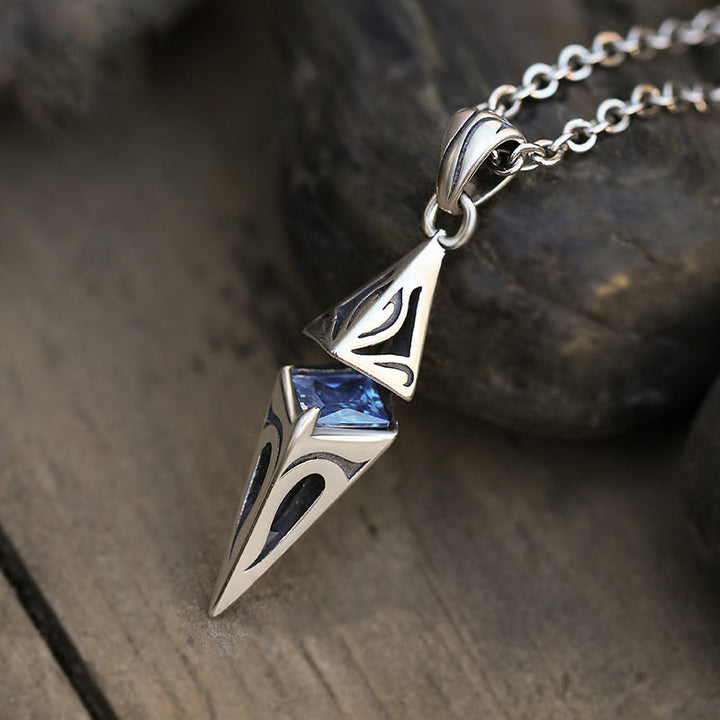 WorldNorse Starburst-Halskette aus 925er Sterlingsilber