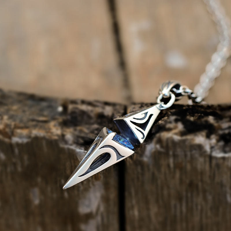 WorldNorse Starburst-Halskette aus 925er Sterlingsilber