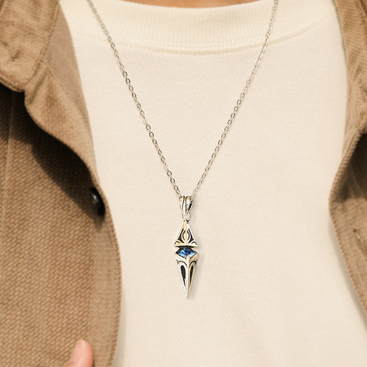 WorldNorse Starburst-Halskette aus 925er Sterlingsilber