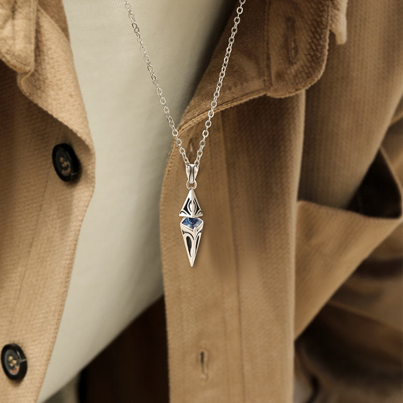 WorldNorse Starburst-Halskette aus 925er Sterlingsilber