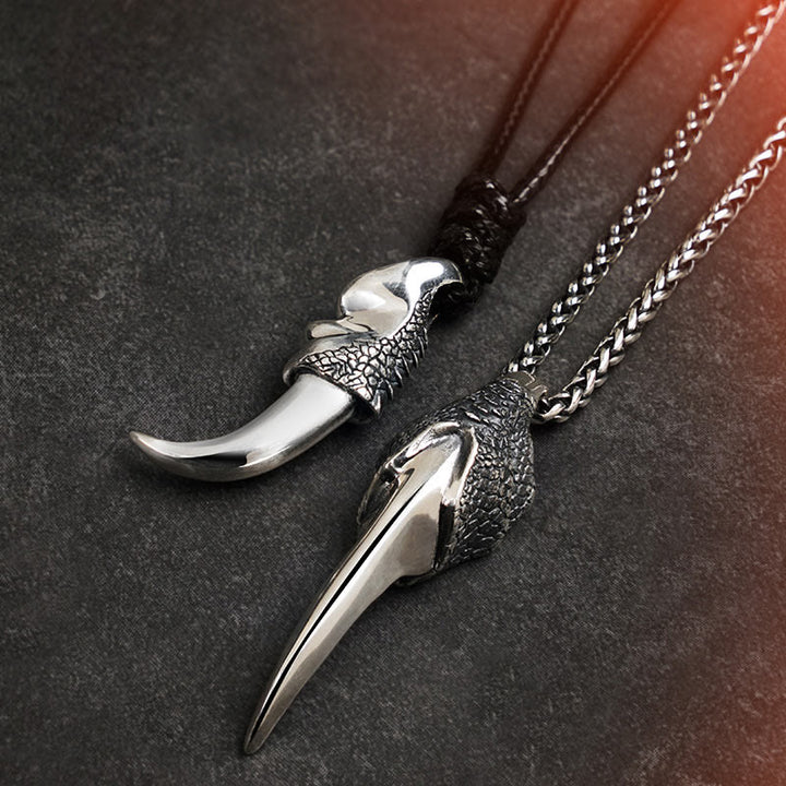 WorldNorse Halskette mit Nordischer Drache , 925er Sterlingsilber