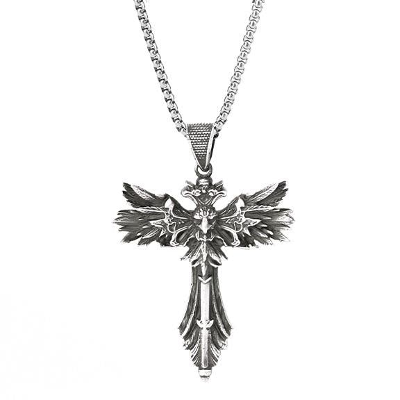 WorldNorse Halskette mit Raven , Sterlingsilber 925