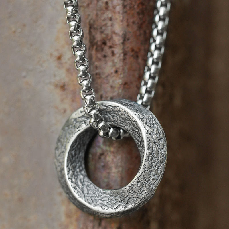 WorldNorse 925 Sterling Silber Mobius-Streifen-Halskette
